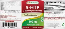 Label for 5-HTP 100 mg