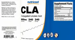 Label for CLA 800 mg