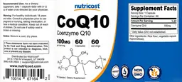 Label for CoQ10 100 mg