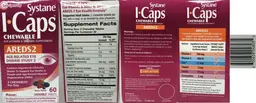 Label for Systane I-Caps AREDS 2 Chewable Tablets Berry Flavor
