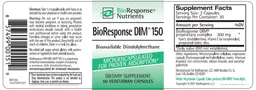 Label for BioResponse DIM 150