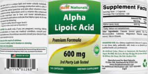 Alpha Lipoic Acid 600 mg