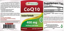 Label for CoQ10 400 mg
