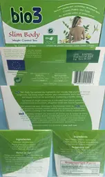 Label for Slim Body Weight Control Tea