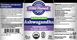 Label for Ashwagandha