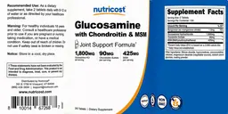 Label for Glucosamine with Chondroitin & MSM