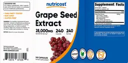 Label for Grape Seed Extract