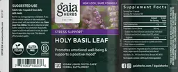 Label for Holy Basil Leaf