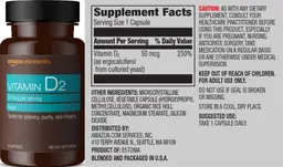 Label for Vitamin D2 50 mcg
