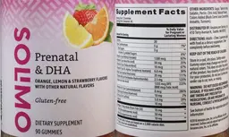 Label for Prenatal & DHA