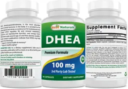 Label for DHEA 100 mg