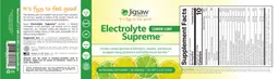 Label for Electrolyte Supreme Lemon-Lime