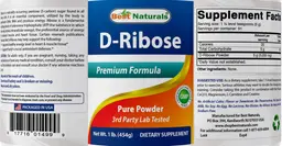 Label for D-Ribose Pure Powder