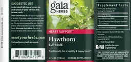 Label for Hawthorn Supreme