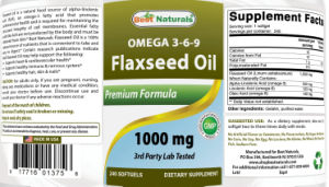 Omega 3-6-9 Flaxseed Oil 1000 mg