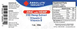 Label for Zinc with Hemp