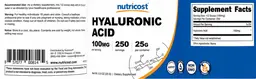 Label for Hyaluronic Acid 100 mg
