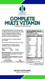 Label for Complete Multi Vitamin