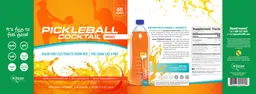 Label for Pickleball Cocktail Orange