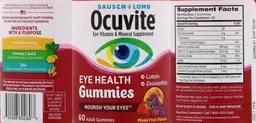 Label for Ocuvite Eye Health Gummies