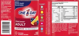 Label for VitaCraves Adult Gummies