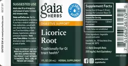 Label for Licorice Root
