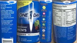 Label for VitaCraves Men's Gummies
