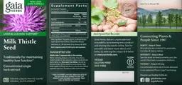 Label for Milk Thistle Seed