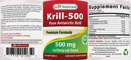 Label for Krill-500 500 mg