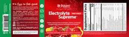 Label for Electrolyte Supreme Fruit Punch