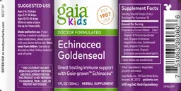 Label for Echinacea Goldenseal