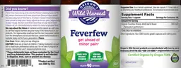 Label for Feverfew