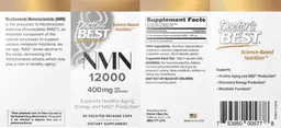 Label for NMN 12000 400 mg
