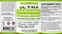 Label for Ultra Garcinia Cambogia