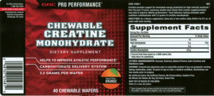 Chewable Creatine Monohydrate Orange