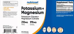 Label for Potassium + Magnesium