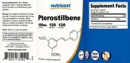 Label for Pterostilbene 100 mg