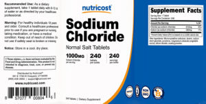 Sodium Chloride 1000 mg