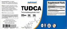 Label for TUDCA 250 mg