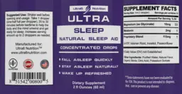 Label for Ultra Sleep