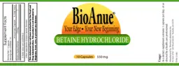 Label for Betaine Hydrochloride