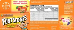 Label for Flintstones + Immunity Support