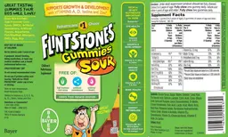 Label for Flintstones Gummies Sour