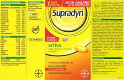 Label for Supradyn Activo
