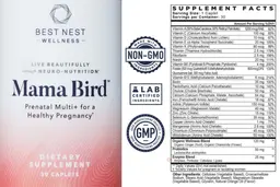 Label for Mama Bird