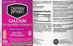 Label for Calcium 600 mg with Vitamin D3