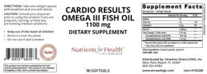 Cardio Results Omega III Fish Oil 1100 m