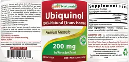 Label for Ubiquinol 200 mg