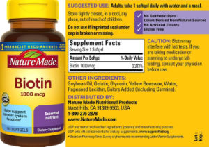 Biotin 1000 mcg
