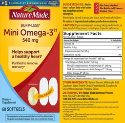 Label for Mini Omega-3 540 mg